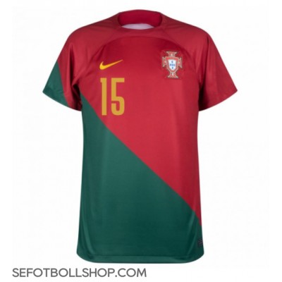 Billiga Portugal Rafael Leao #15 Hemma fotbollskläder VM 2022 Kortärmad